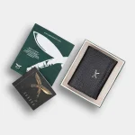 Black croc leather wallet - Image 2
