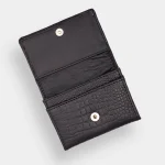 Black croc leather wallet - Image 4