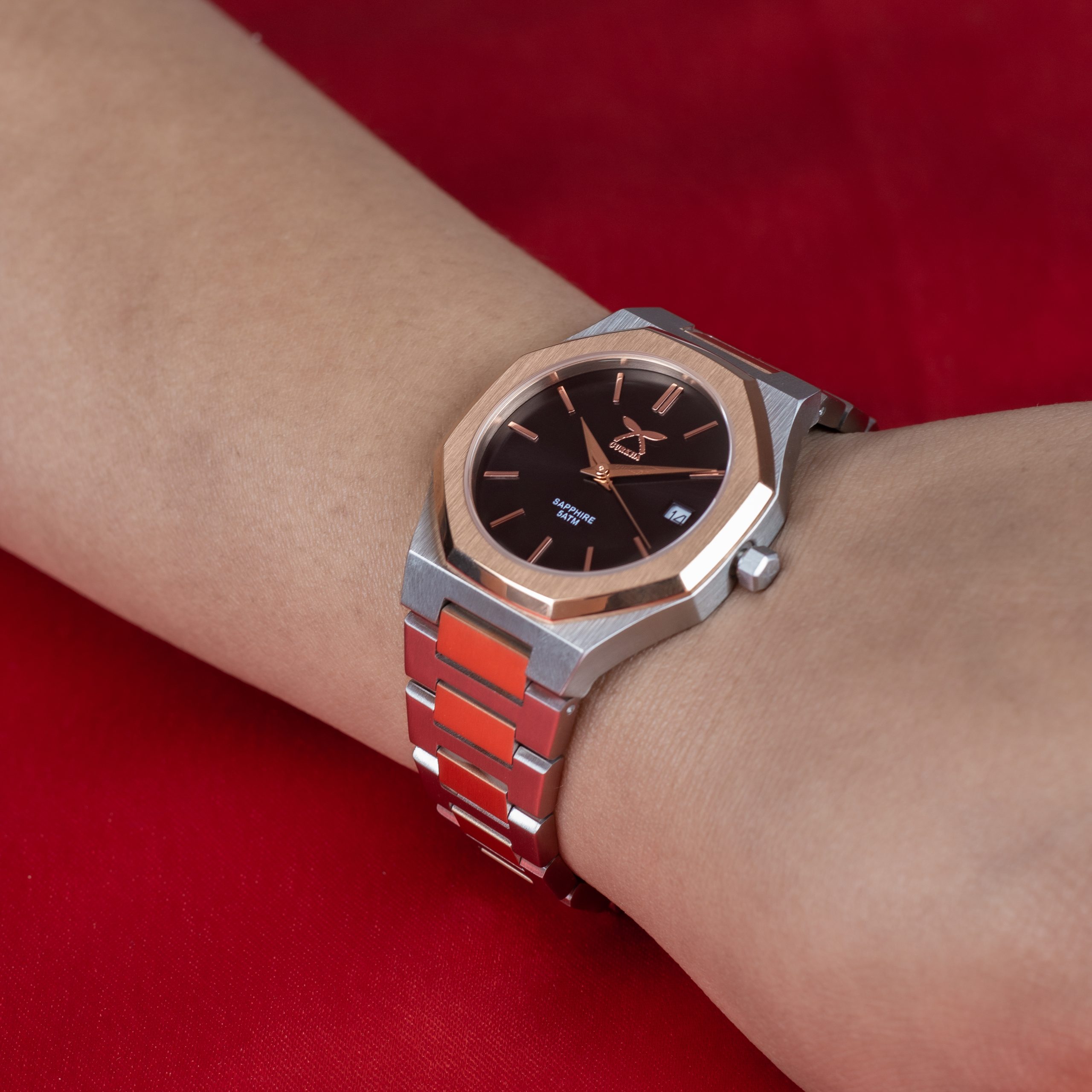 IMG_3144 copy Gurkha Ladies Watch Rosegold Mix - Image 2