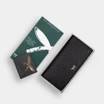 BLACK croc leather ladies wallet - Image 2