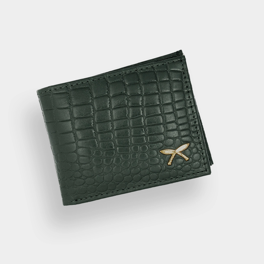 9 GREEN CROC GENTS WALLET - Image 1